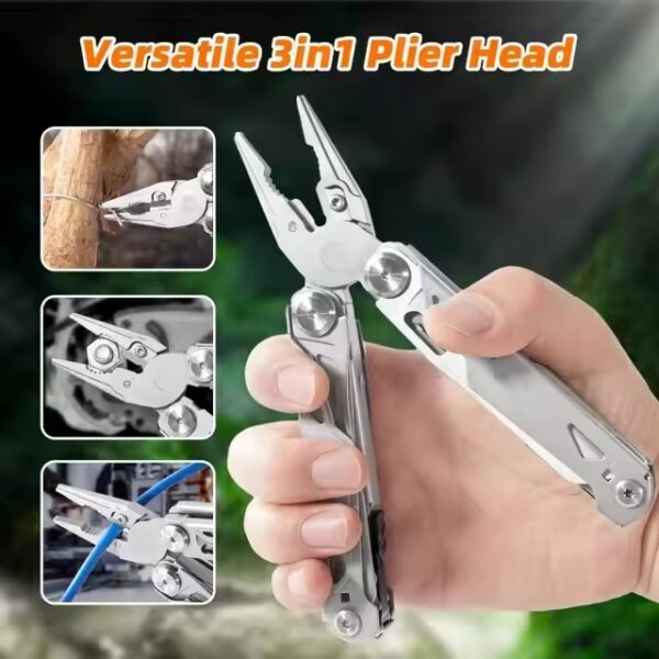 Cortapluma acero multifuncion 29 usos con estuche (PIN-3-1)