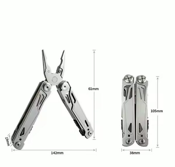 Cortapluma acero multifuncion 29 usos con estuche (PIN-3-1)