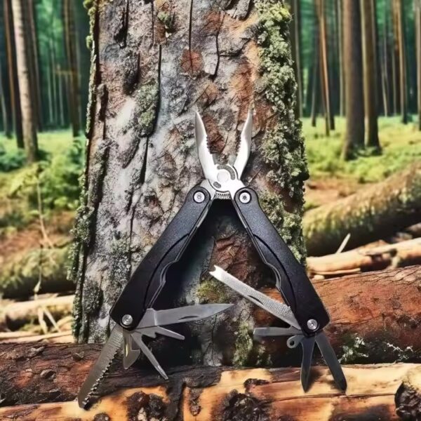 Cortapluma acero multifuncion 15 usos con estuche (PIN-3-4)