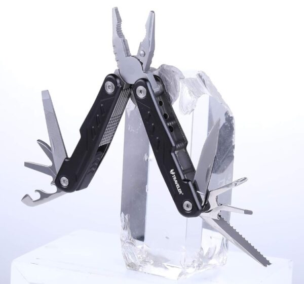 Cortapluma acero multifuncion 15 usos con estuche (PIN-3-5)