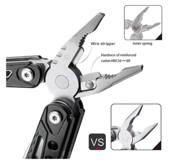 Cortapluma acero multifuncion 15 usos con estuche (PIN-3-5)