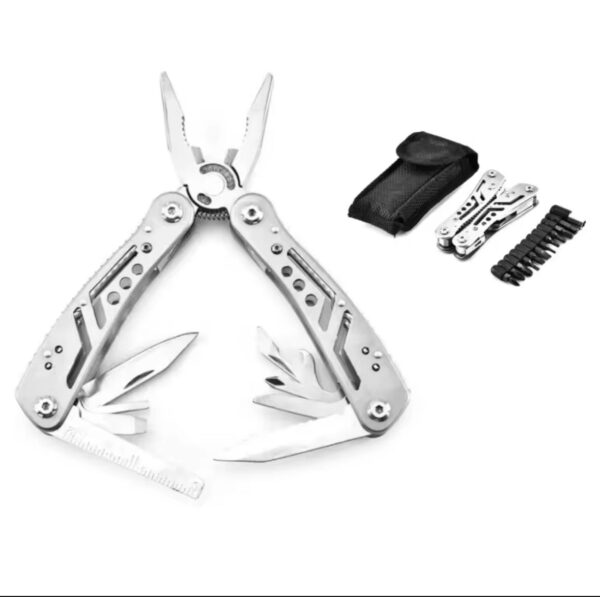 Cortapluma acero multifuncion 15 usos con estuche (PIN-3-6)