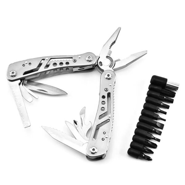 PIN3-6 4 Cortapluma acero multifuncion 15 usos con estuche (PIN-3-6)