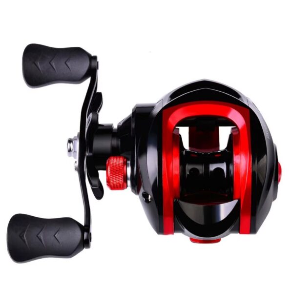 Reel DW128 Baitcasting ultra ligero con estructura resistente