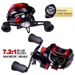 REE-17-17 4 Reel DW128 Baitcasting ultra ligero con estructura resistente (REE-17-17 y 18)
