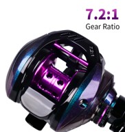 Reel Shark-x Baitcasting diseño compacto freno magentico. / Derecho - Izquierdo