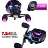 Reel Shark-x Baitcasting diseño compacto freno magentico. / Derecho - Izquierdo