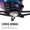 Reel Shark-x Baitcasting diseño compacto freno magentico. / Derecho - Izquierdo