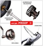Reel Silver de aleacion de Aluminio, rulemanes de acero inoxidable.