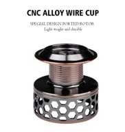 Reel Silver de aleacion de Aluminio, rulemanes de acero inoxidable.