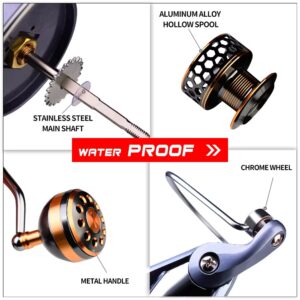 REE-SILVER 9 Reel Silver de aleacion de Aluminio, rulemanes de acero inoxidable.