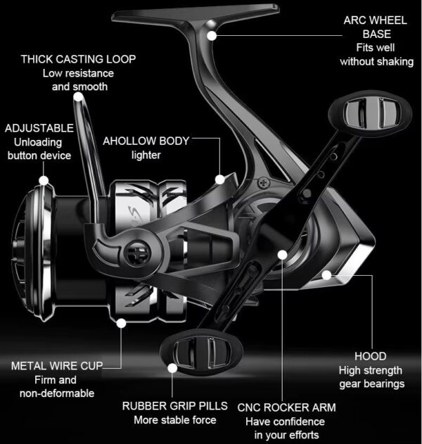 Reel Drivon carrete alivianado 5bb con carrete extra.