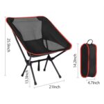 Silla plegable de aluminio, desarmable, sporta 90kg (SCH-10) Ingreso estimado 20/09