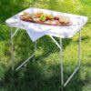 Mesa plegable de camping de 60x40x50 cm, patas de caño redondo (TABLE-10)