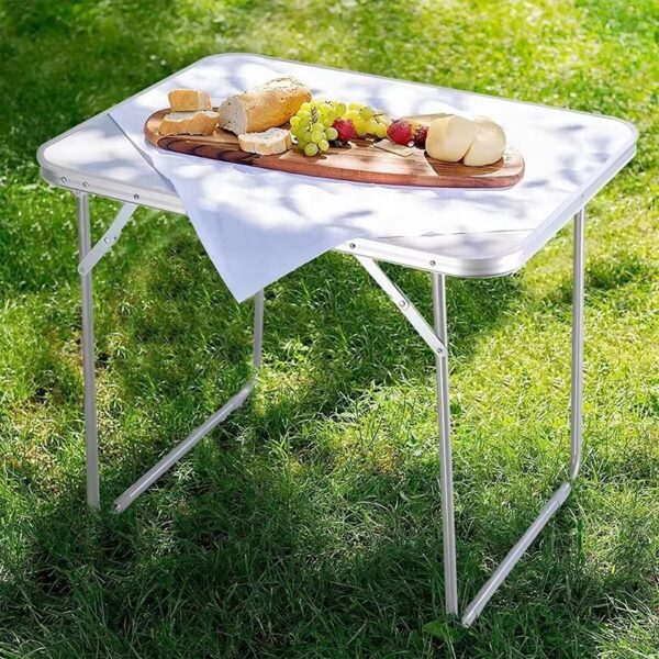 Mesa plegable de camping de 60x40x50 cm, patas de caño redondo (TABLE-10)