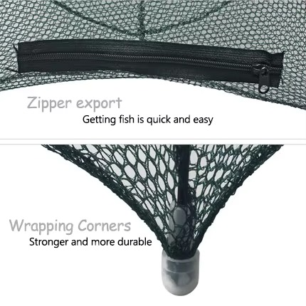 Trampa para mojarras plegable 4 bocas color verde (TRA-11-01)