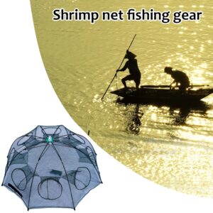 Trampa para mojarras plegable 6 bocas color verde (TRA-11-02)