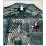 Trampa para mojarras plegable 6 bocas color verde (TRA-11-02)