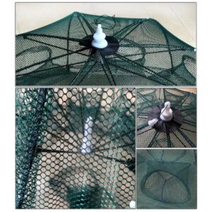 Trampa para mojarras plegable 6 bocas color verde (TRA-11-02)
