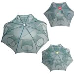 Trampa para mojarras plegable 8 bocas color verde (TRA-11-03)