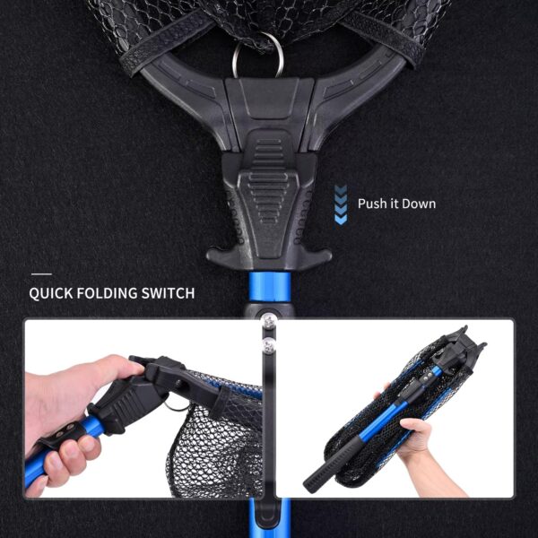 Copo de pesca plegable aluminio de 2,70 mts, 60cm (TRA-19-02)