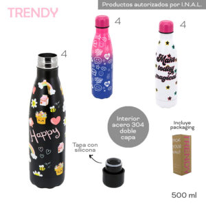 Botella Termica Trendy 500 ML (18481)