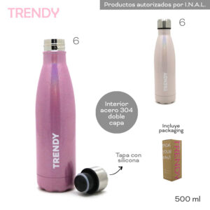 Botella Termica Trendy 500 ML (16451)