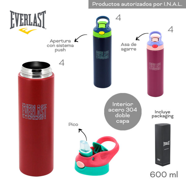 Botella Termica Everlast 600 ML (18479)
