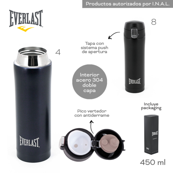 Botella Termica Everlast 450 ML (18478)
