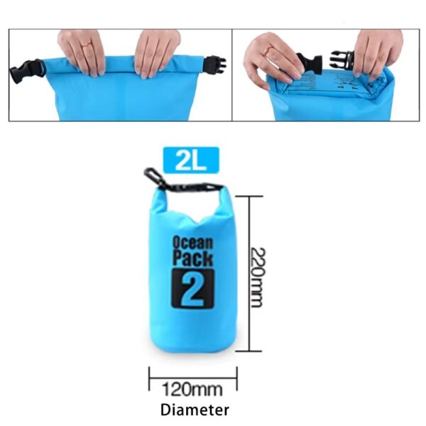 Bolsa impermeable pvc con correa 2l (BEX-2)