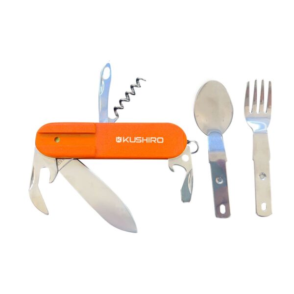 Multi-herramientas con cubiertos camping