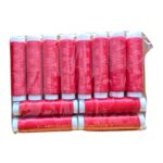 Pack Hilo Elástico Para Atar Carnada X 12 Unidades Pesca Rojo