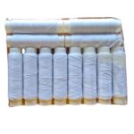 Pack Hilo Elástico Para Atar Carnada X 12 Unidades Pesca Blanco