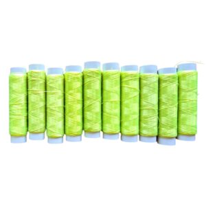 Pack Hilo Elástico Para Atar Carnada X 10 Unidades Pesca Amarillo