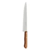 Cuchillo de acero inoxidable 8" mango madera Tramontina