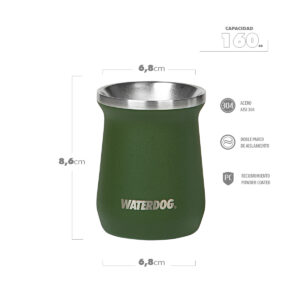 Mate Acero Inoxidable Waterdog Zoilo Verde