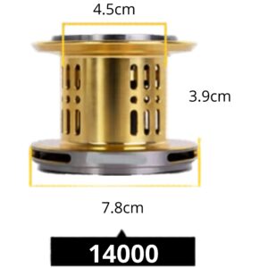 CARRETE EXRA SURF MASTER ALUMINIO (NKG SPOOL)