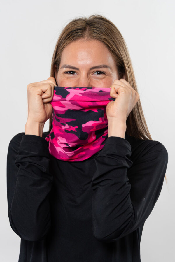 Contienda-cuello-camuflado-fucsia-1 Cuello Adulto Microfibra Contienda
