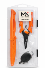 KIT A 23 1 Caja de pesca con cuchillo de acero inoxidable pinza y extensor (KIT-A23)
