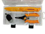 KIT A23 11 Caja de pesca con cuchillo de acero inoxidable pinza y extensor (KIT-A23)