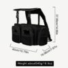 Mochila de cordura acolchada con bolsillos para caja de pesca 3 en 1 (MOCHCA-N y V)