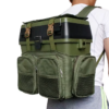 Mochila de cordura acolchada con bolsillos para caja de pesca 3 en 1 (MOCHCA-N y V)