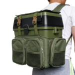 MOCHC-V 4 Mochila de cordura acolchada con bolsillos para caja de pesca 3 en 1 (MOCHCA-N y V)