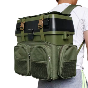 Mochila de cordura acolchada con bolsillos para caja de pesca 3 en 1 (MOCHCA-N y V)