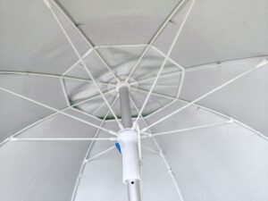 Sombrilla mástil de aluminio, protección UV 2 mts (SOM-4-3 V) Ingreso estimado 20/09
