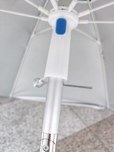 Sombrilla mástil de aluminio, protección UV 2 mts (SOM-4-3 V) Ingreso estimado 20/09