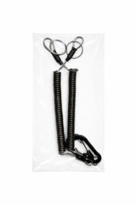 Cuerda elástica para herramientas con mosquetón x 2 unidades (TH-08)