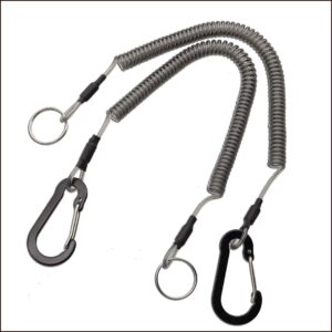 Cuerda elástica para herramientas con mosquetón x 2 unidades (TH-08)