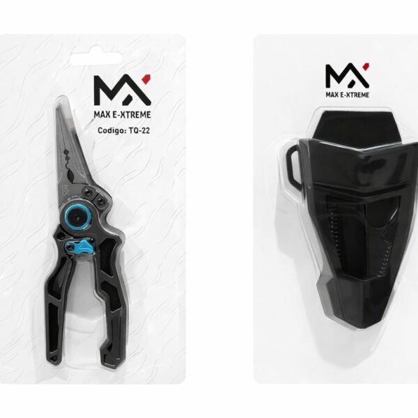 Pinza de pesca de aluminio alta resistencia con soporte de plástico para cintura (TQ-22)