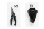 TQ-22 2 Pinza de pesca de aluminio alta resistencia con soporte de plástico para cintura (TQ-22)